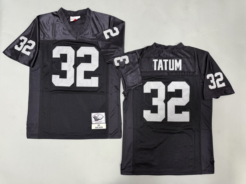 Men 2025 Nike Oakland Raiders #32 Allen black Throwback Limited NFL Jersey style 001